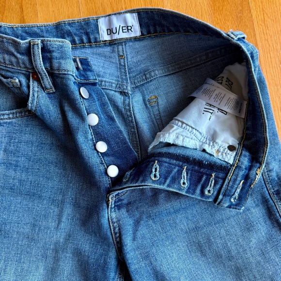 DU/ER Denim - DU/ER Size 27 Button fly straight leg high waist jeans